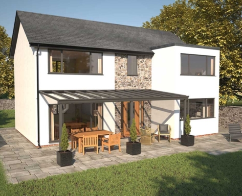 Glass veranda